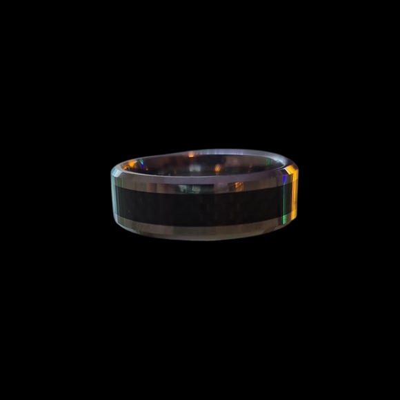 Men’s Tungsten Carbide Ring - Picture 2 of 3